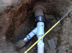 a sewer pipe replaced by our Tacoma plumbers