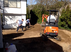 our team, working on a sewer repair in Tacoma, WA